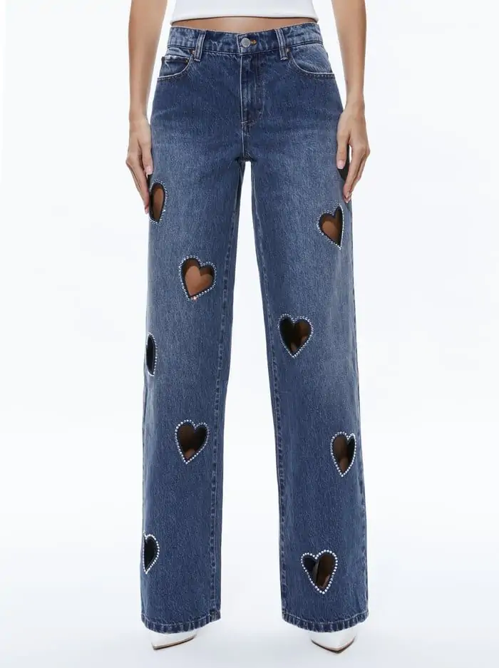 KARRIE EMBELLISHED HEART JEAN